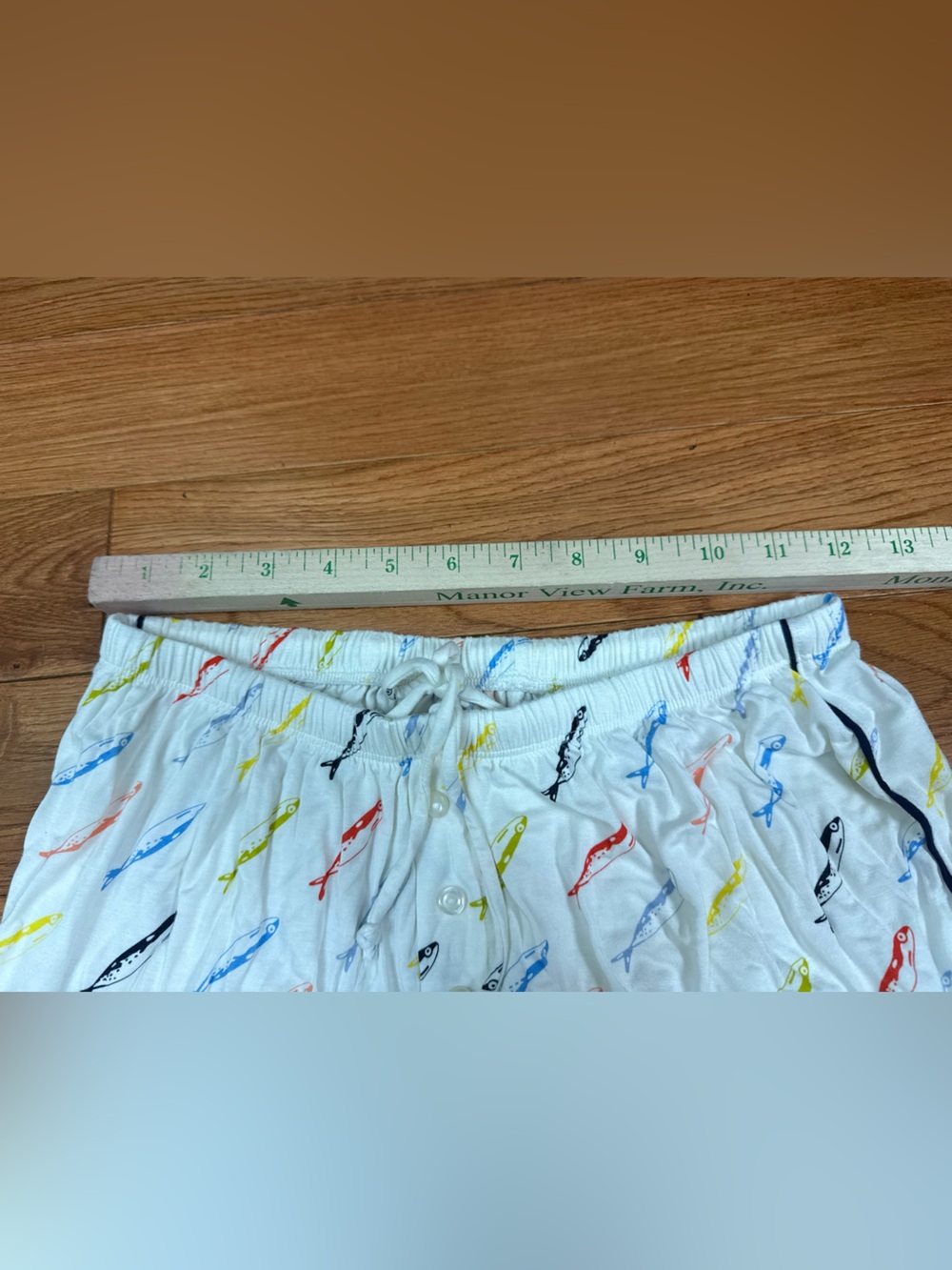 Aerie Real Soft Sardine Print Pajama Set Fisherman - Picture 9 of 10